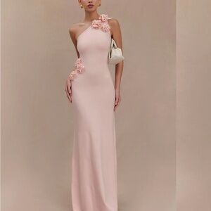 Meshki Pink One Shoulder Dress Paloma